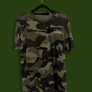 Adidas army camo shirt climalite size large